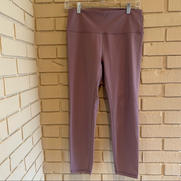 Zyia Active High Waisted Mauve 23.5” Active Running Leggings 8-10 Medium M - Picture 1 of 8